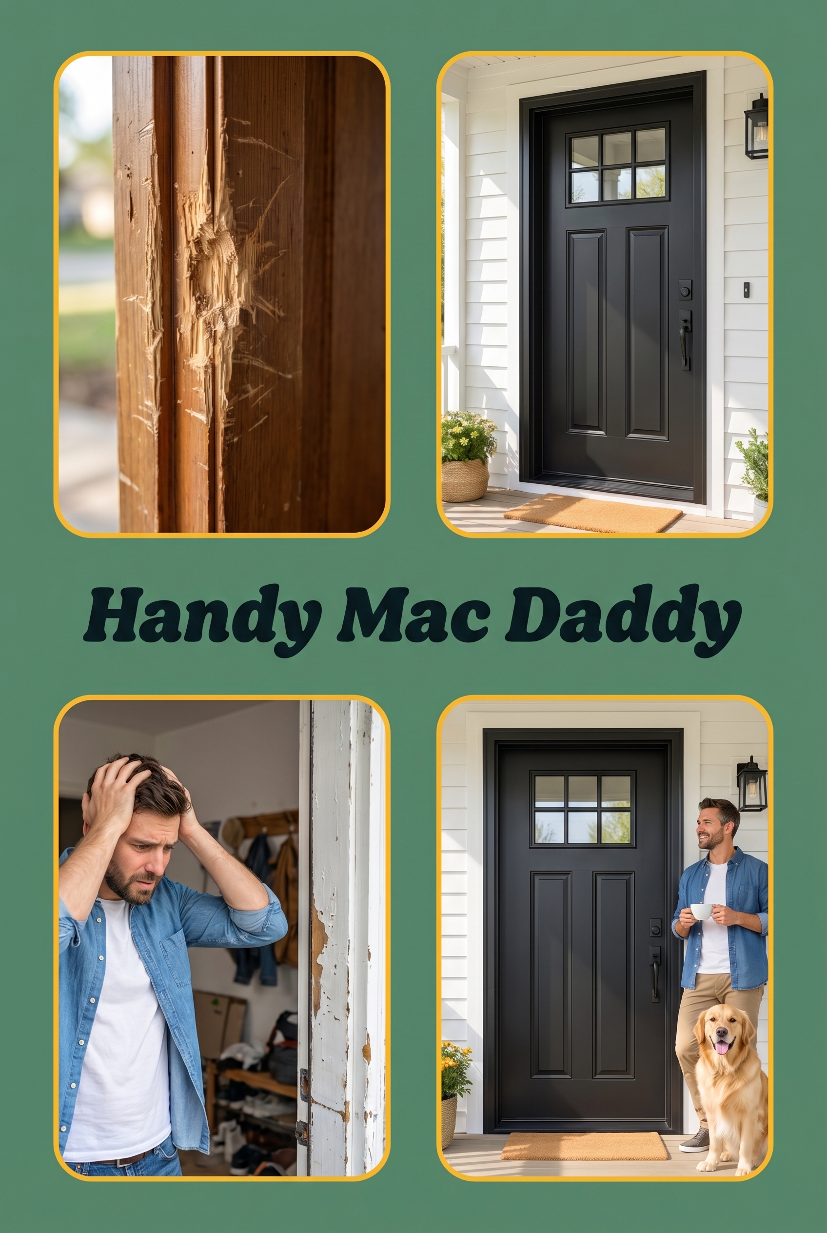 New door frame installation