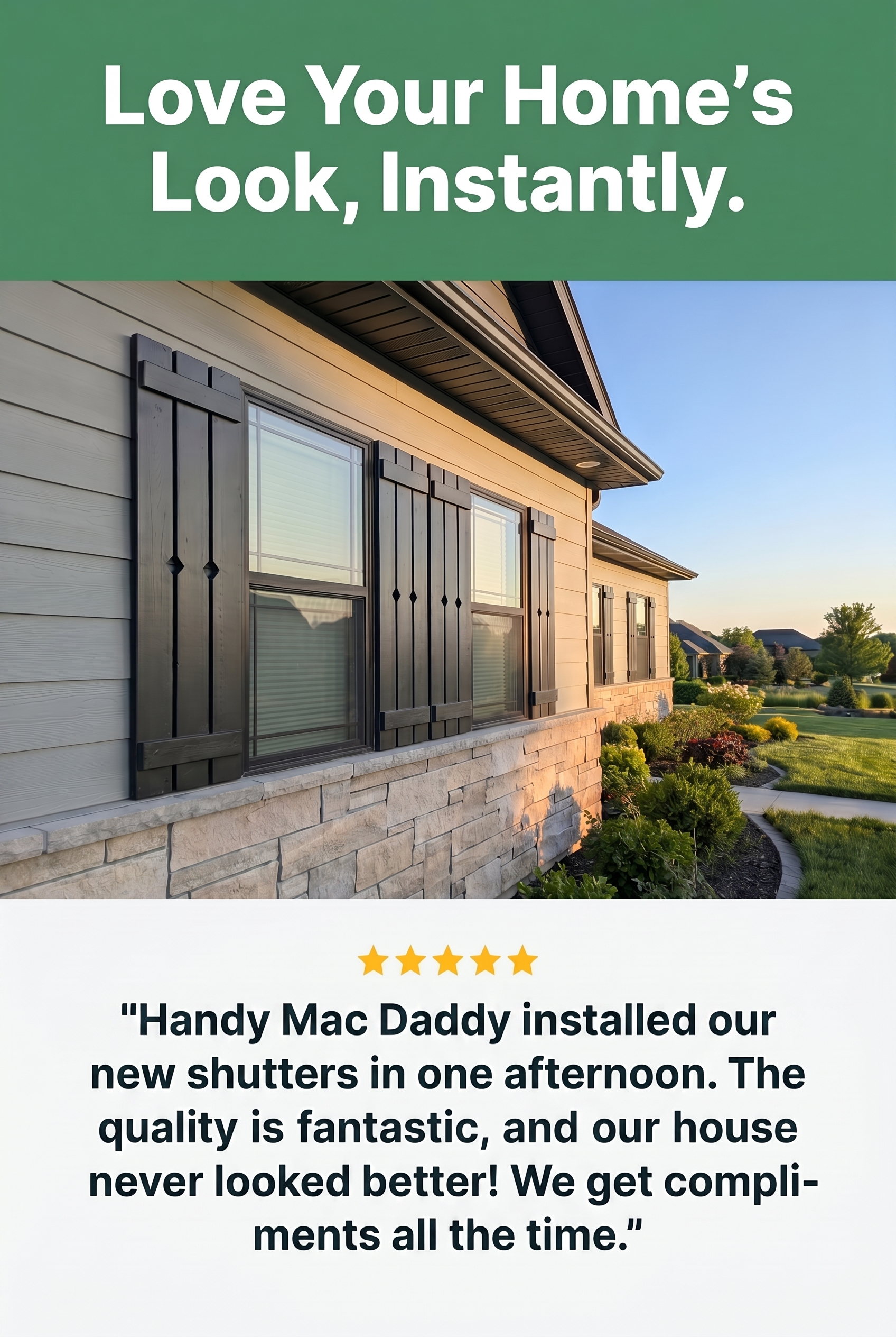 Window shutters installation